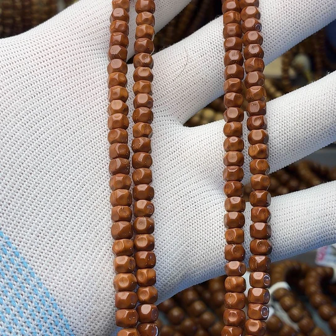 己***斋紫金鼠手串原生态手工雕刻无相108