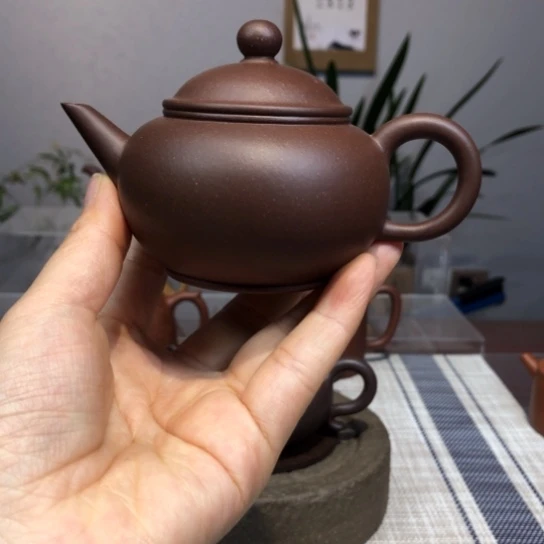 紫砂茶壶微瑕水平里面花130c c全手工