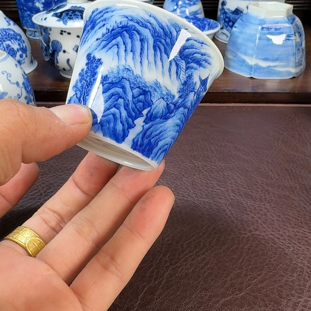 瓷片现代景德镇陶瓷手绘茶具