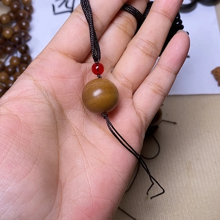 檀香木手串/手链老山檀香黑肉横纹1.8沉水单珠