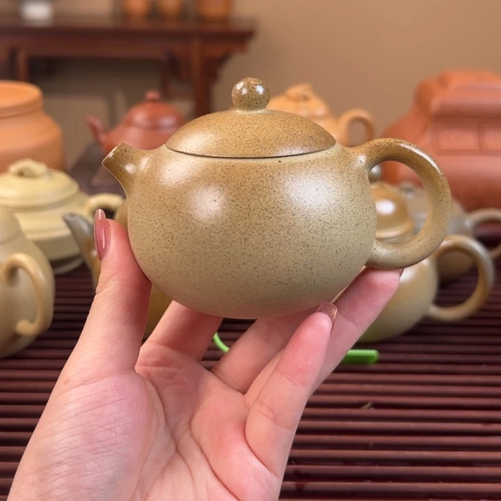 茶壶紫砂微瑕本绿柴烧西施160cc