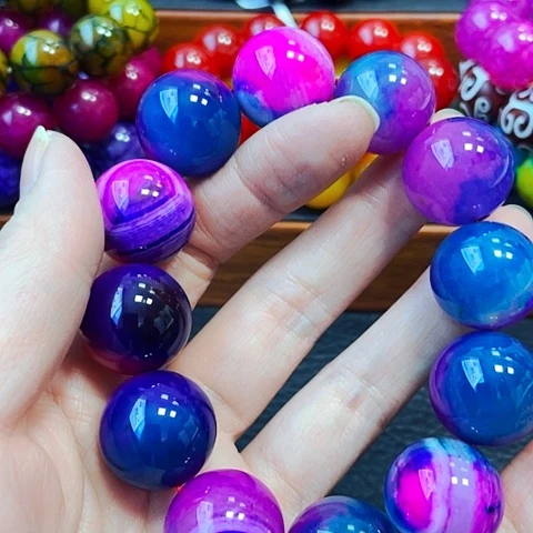 玛瑙/玉髓手链未镶嵌紫舒20