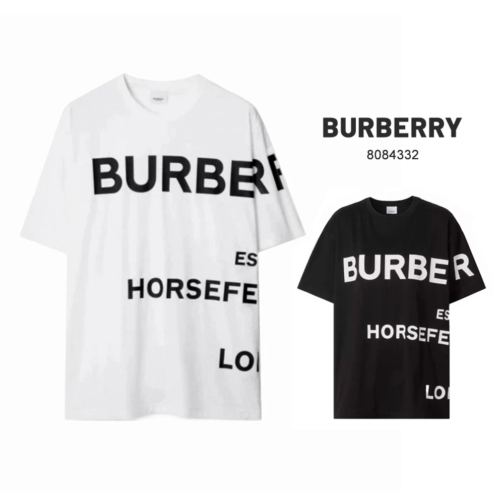 BURBERRY/博柏利(香港发)Logo印花圆领短袖宽松 T恤 xyz/BCJ