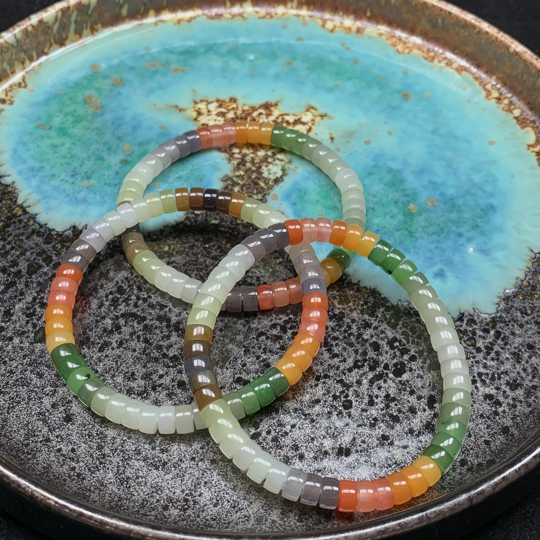 【哈轩文化 公子强推】天然和田玉多宝手串（多样性发其一）17343