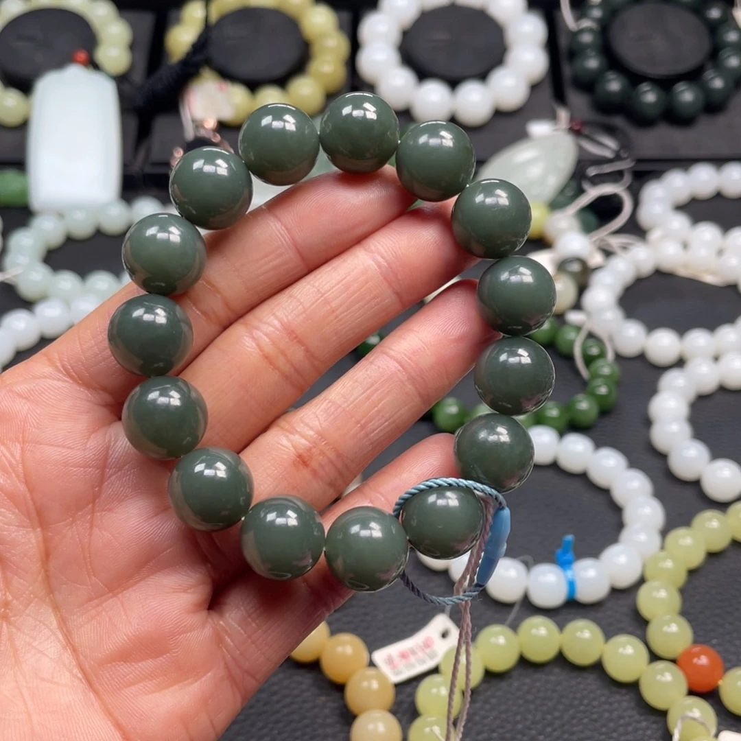 和田玉未镶嵌手链