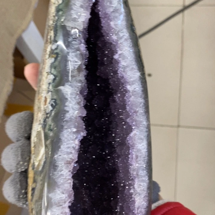 未镶嵌紫晶珠宝半成品