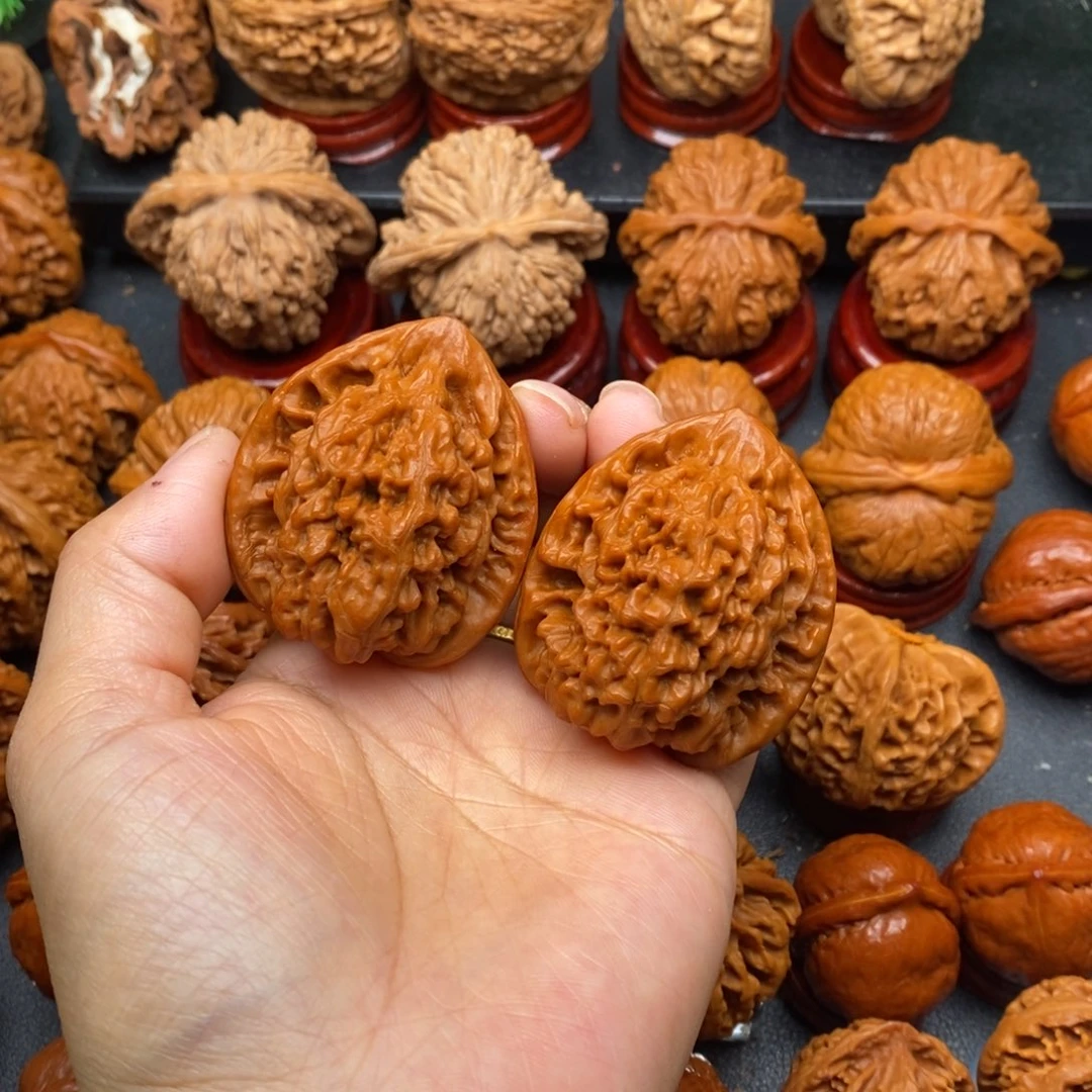 文玩核桃把件41官帽