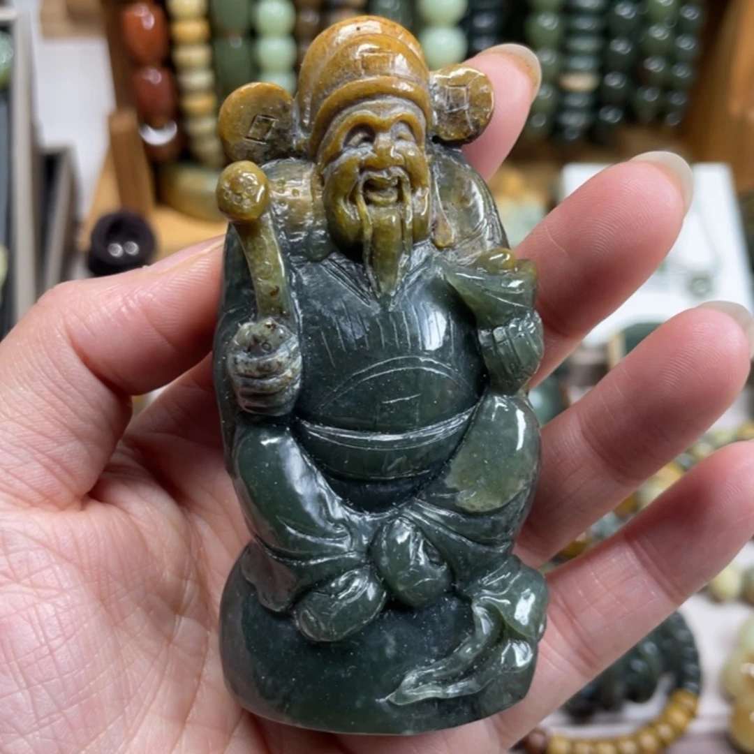 【闪购商品】岫岩河磨玉（透闪石质玉）手把件未镶嵌