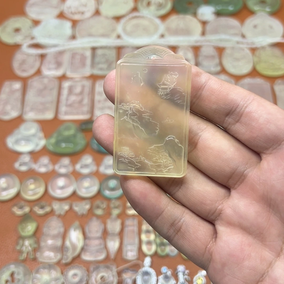 蛇纹石玉未镶嵌多样性随机发一