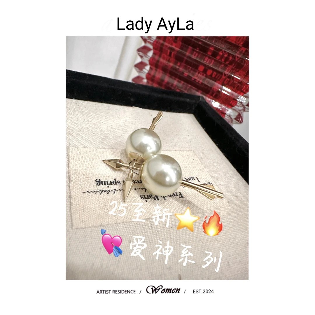 925银仿珍珠耳饰 25s CD珠珠轻奢时尚耳钉AL382B