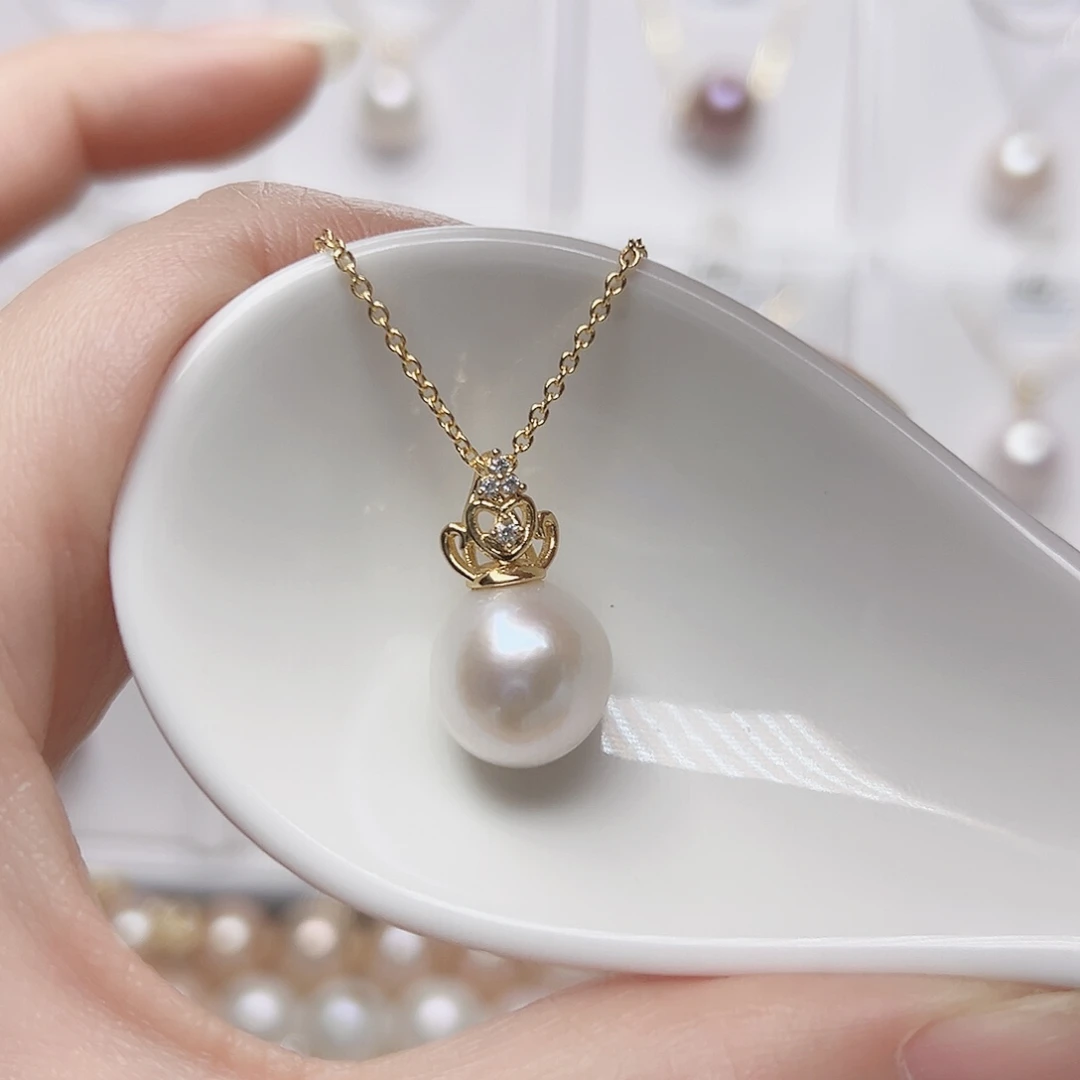 未镶嵌淡水珍珠吊坠(赠链)