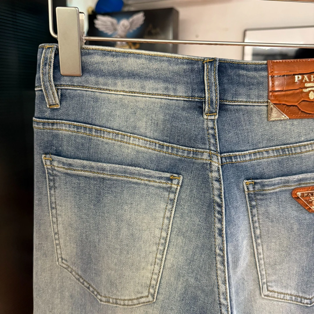 夏季新款欧货修身小直筒牛仔裤6218