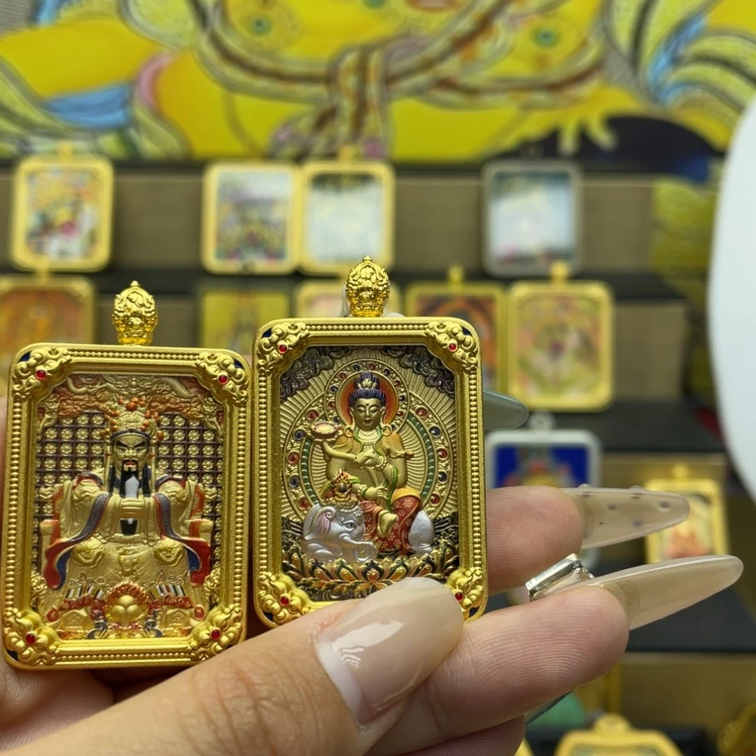 吊坠用****0唐卡定制v宝贝风复古