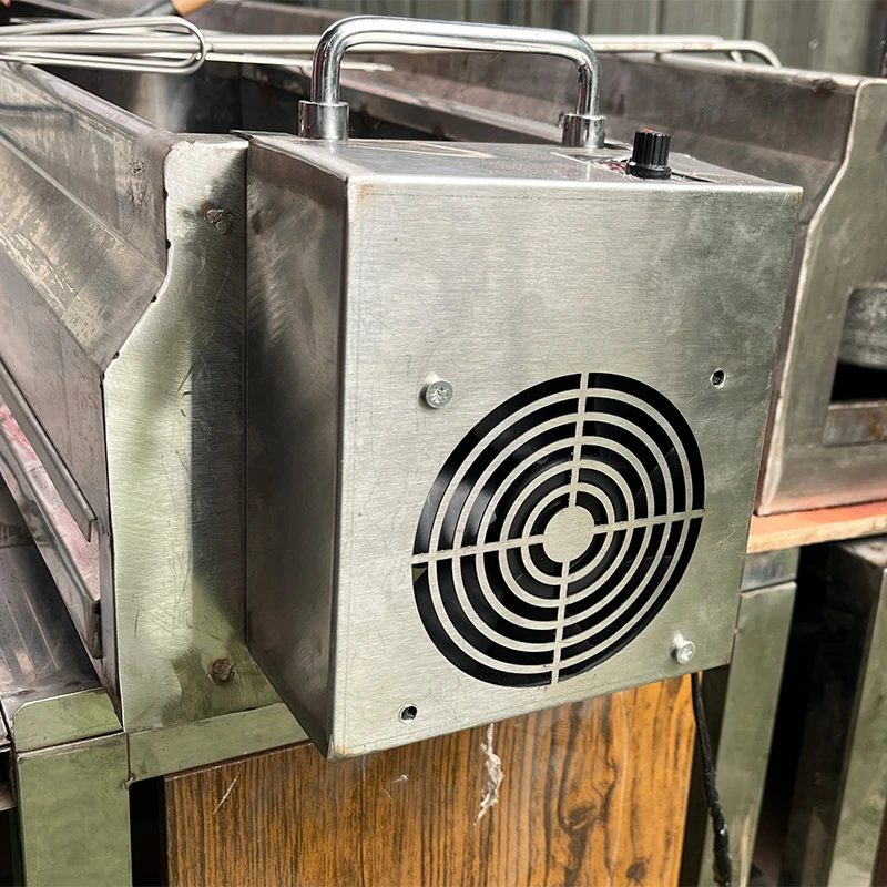 巴比酷烧烤炉商用排烟风机加装可调速鼓风风扇变风速鼓风机