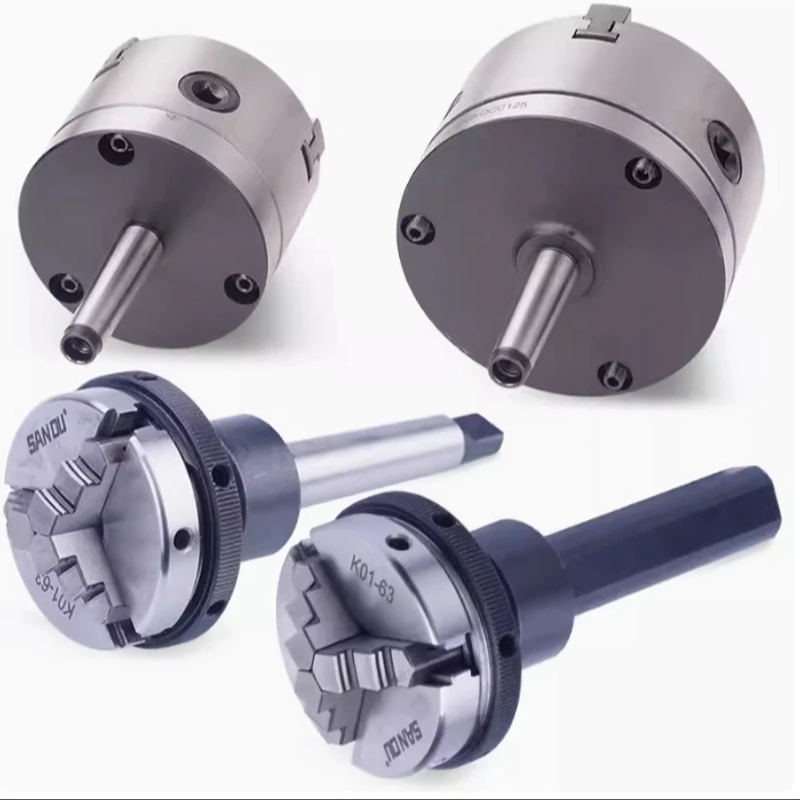 回转卡盘手动MT2回转顶针法兰盘