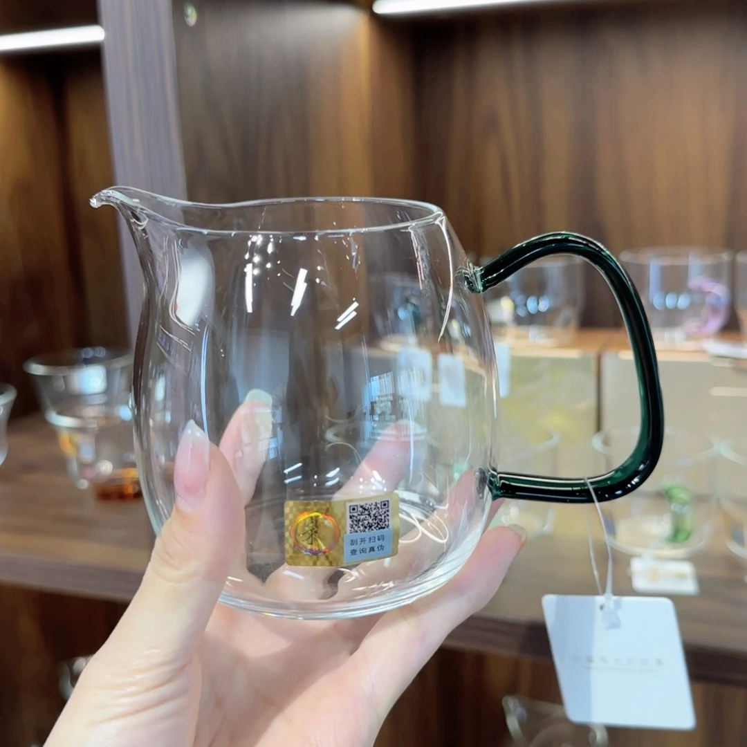 泰然墨绿色公道杯。。