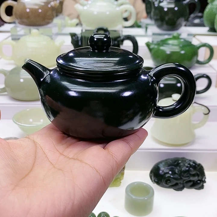 未镶嵌和田玉挂件茶壶