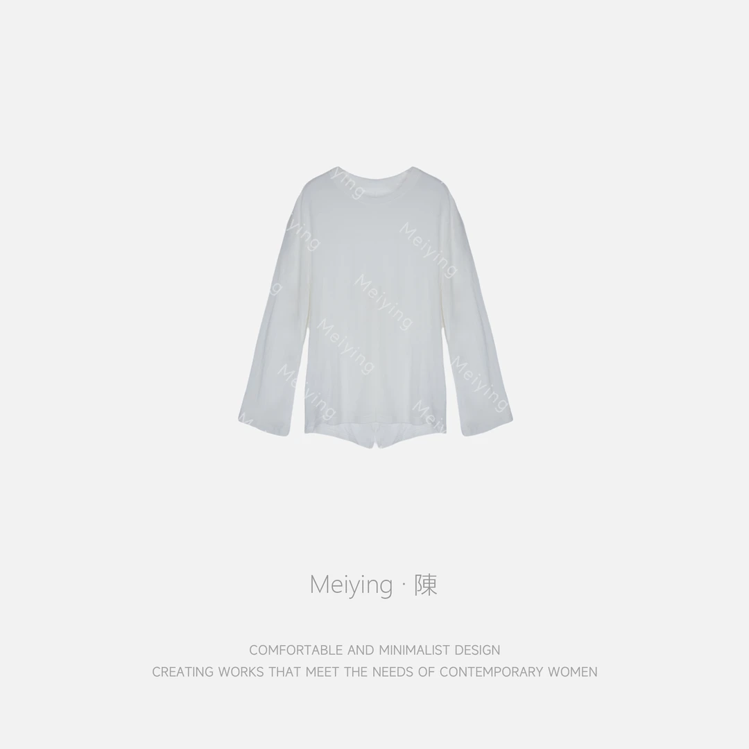 Meiying-“圣托里尼”天丝羊毛T恤YA5XT068