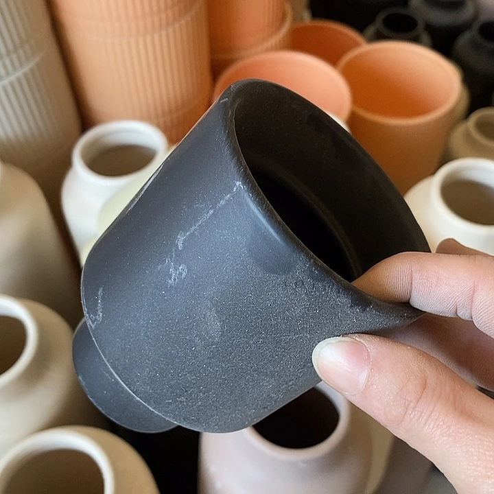 陶盆有孔 瑕疵针孔漏釉介意勿拍外口 8外高10