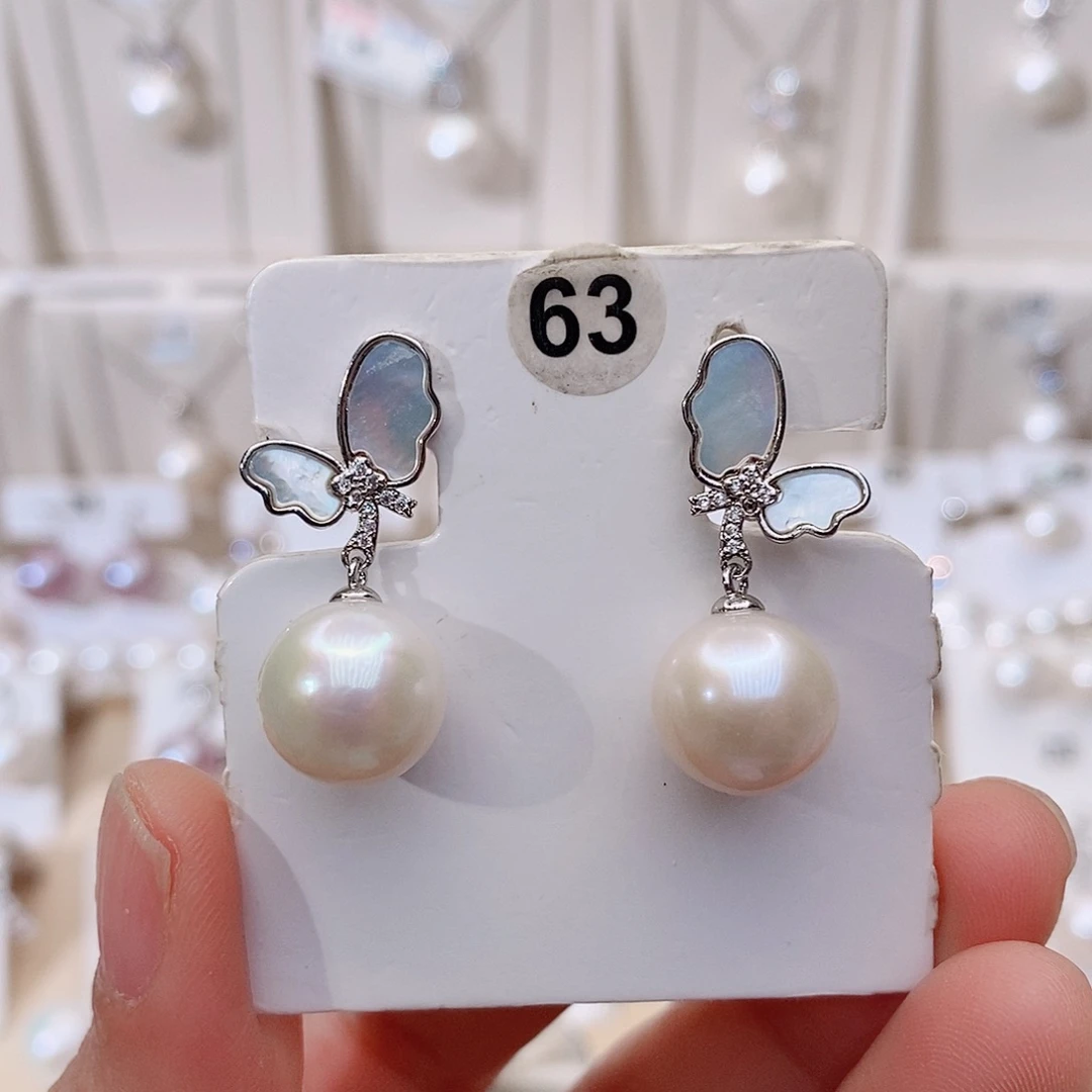 颈饰银S925镶嵌淡水珍珠