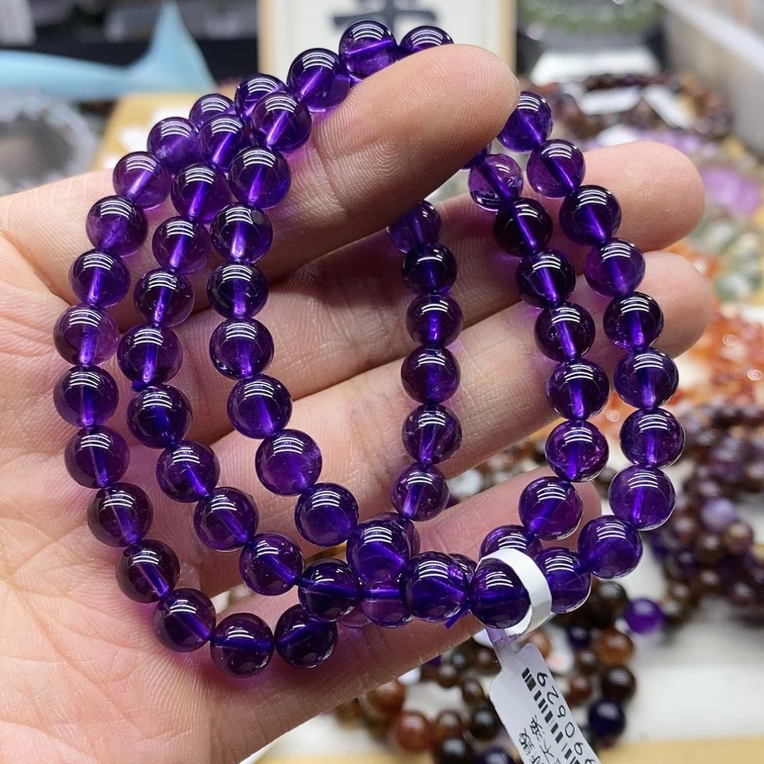 水晶手链未镶嵌多样性发货发一条