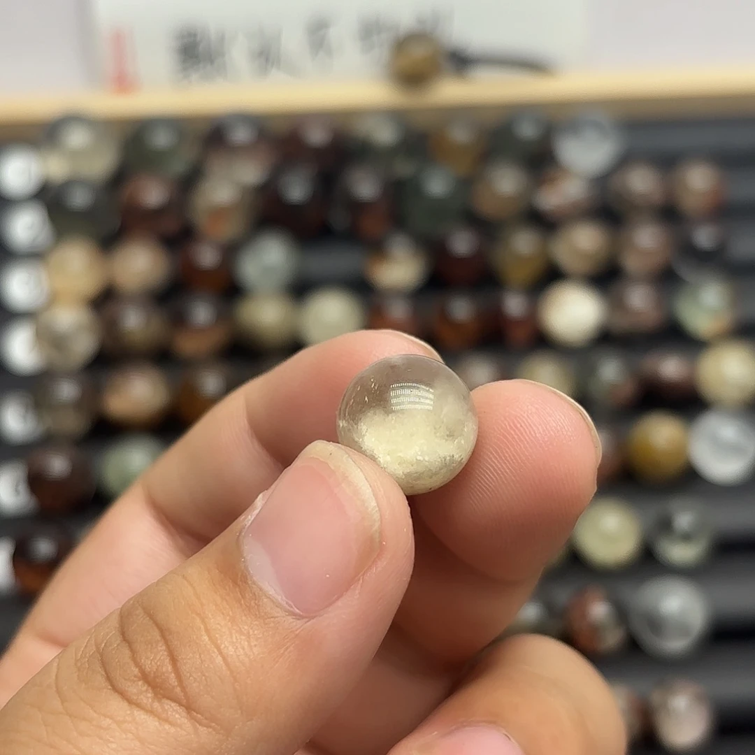 水晶珠宝半成品未镶嵌嘉****²打孔