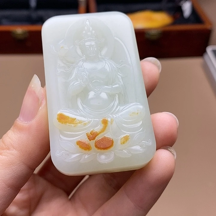 和田玉挂件未镶嵌麦*F