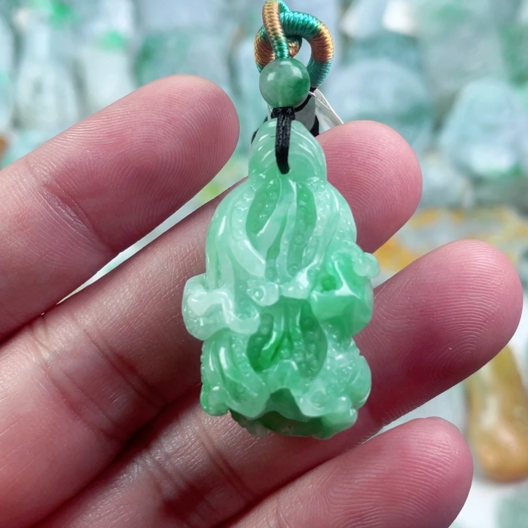 翡翠未镶嵌吊坠(不含链)