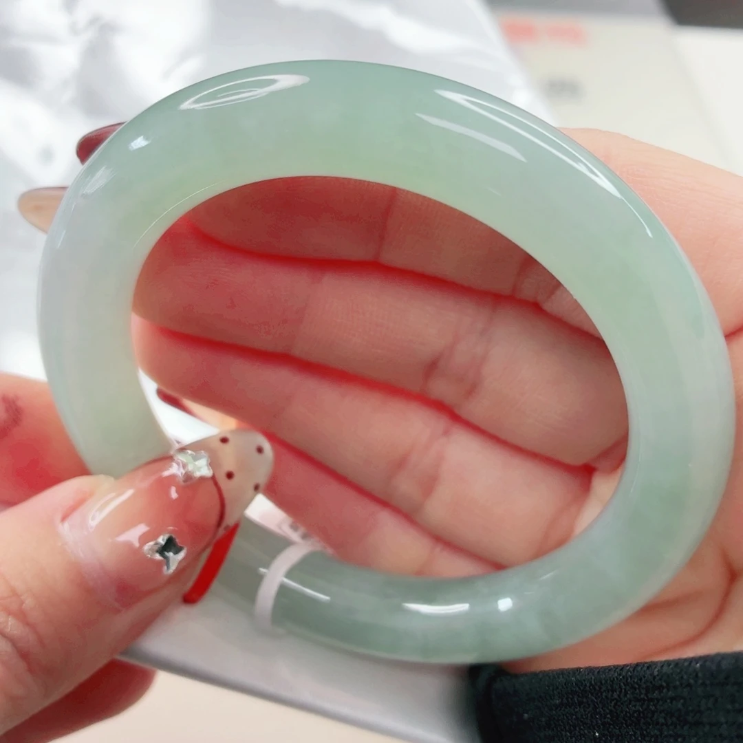 翡翠未镶嵌手镯53.7x564