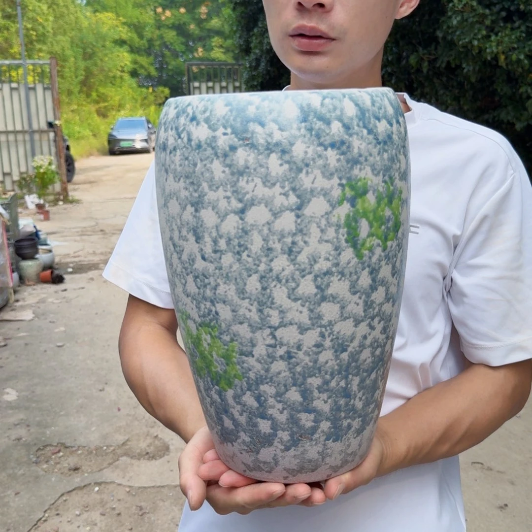紫砂花盆口18高33（一个窝口姹寂白龙