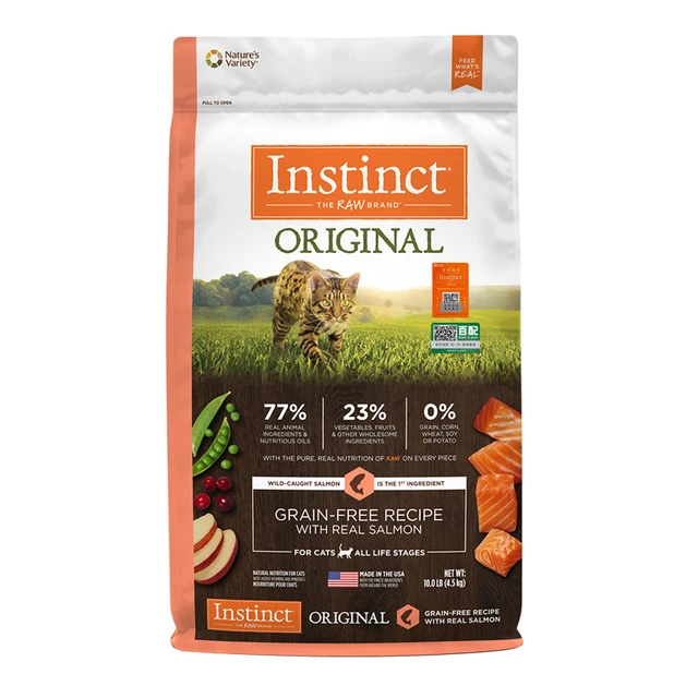 Instinct 生鲜本能经典无谷含三文鱼配方猫粮 4.5kg