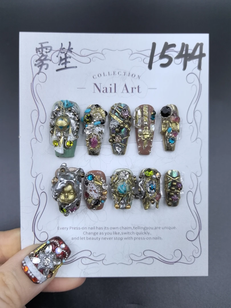 【Dandan出品】雾笙 长梯 纯手工穿戴甲10片 娃娃款