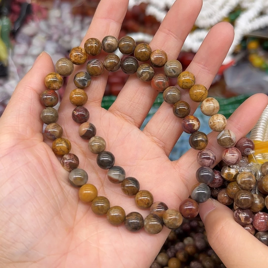 玛瑙/玉髓合金珠宝半成品海洋澳宝8mm一条