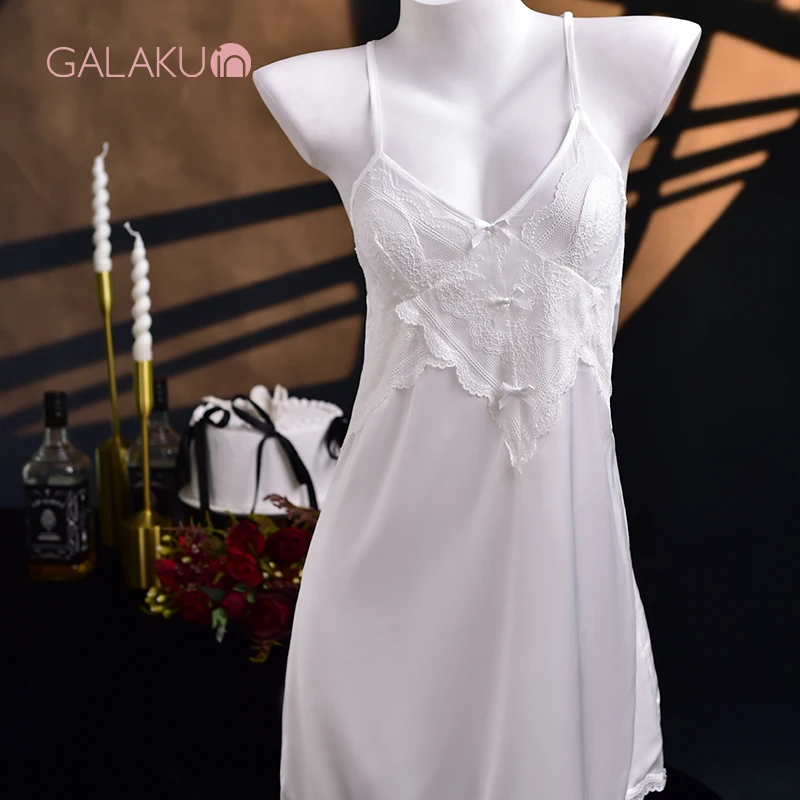 GALAKUIN【白色梦境】纯欲少女吊带睡裙夏季女款睡衣夏天家居服长裙