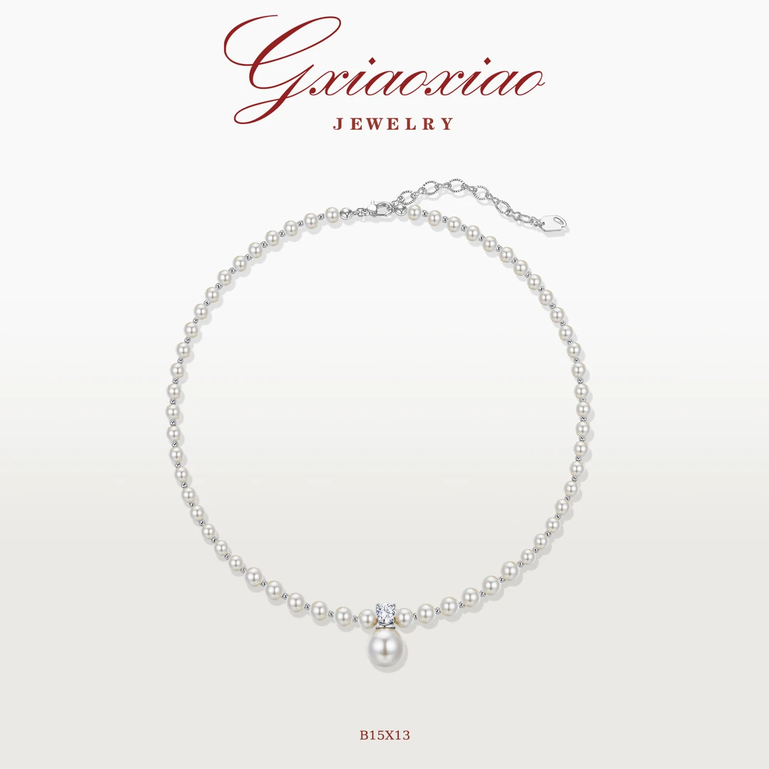 G XIAOXIAO项链 法式气质高级优雅轻奢百搭项链 B15X13新年礼物