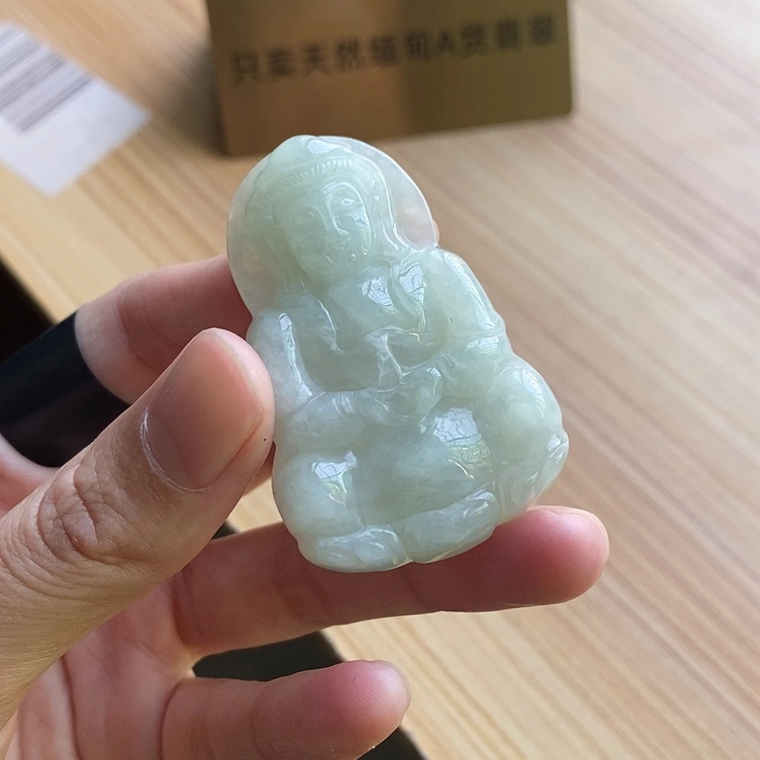 【闪购商品】颈饰未镶嵌翡翠德**下天然缅甸A货翡翠