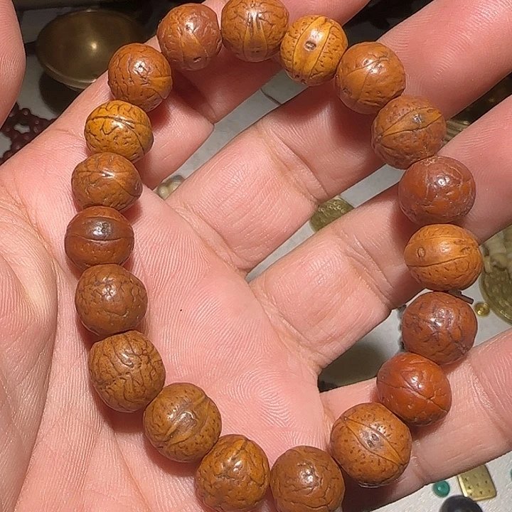 藏区老风眼手串漂亮