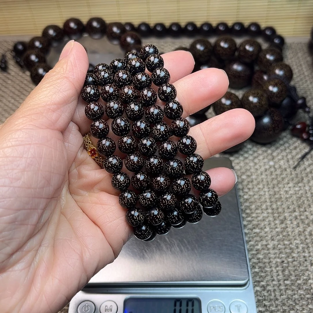 檀香紫檀（小叶紫檀）0.8 108颗 爆星