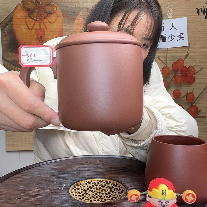 紫砂茶杯原矿紫砂杯