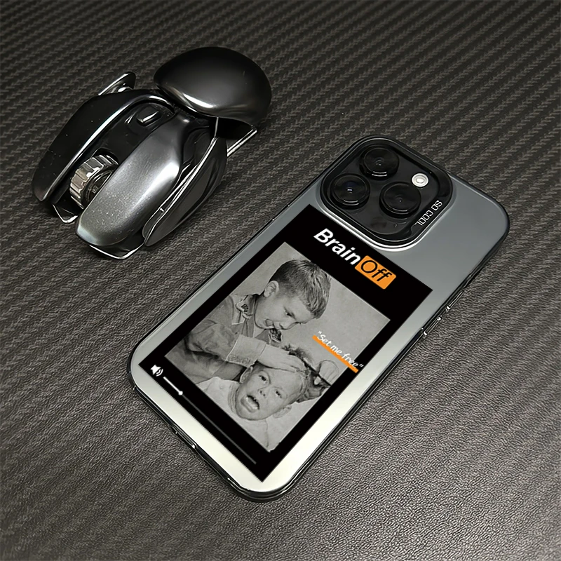 搞怪剪发男孩苹果16Pro手机壳14Pro Max防摔适用iPhone15套13创意