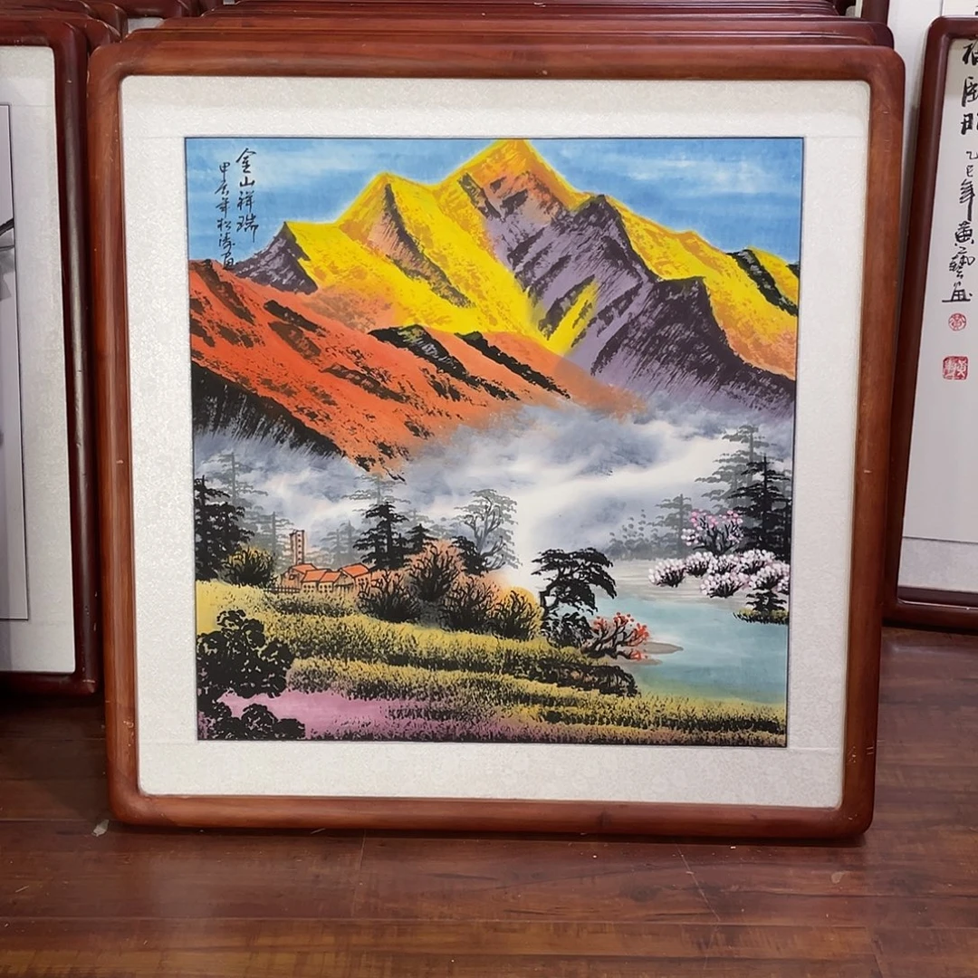 国画带框尺寸63*63厘米