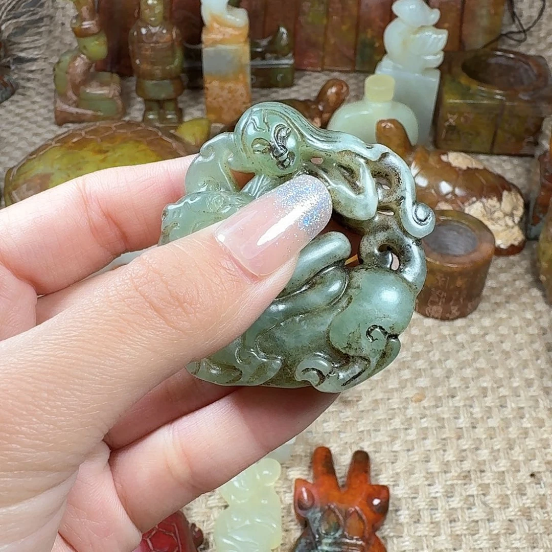 白玉菩提吊坠挂件