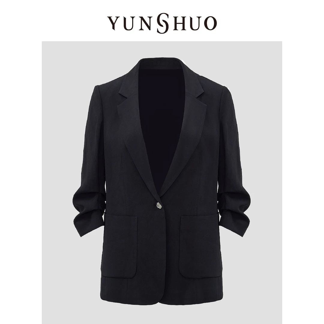 YUNSHUO允硕2024夏季新品时尚百搭西装外套上衣446132