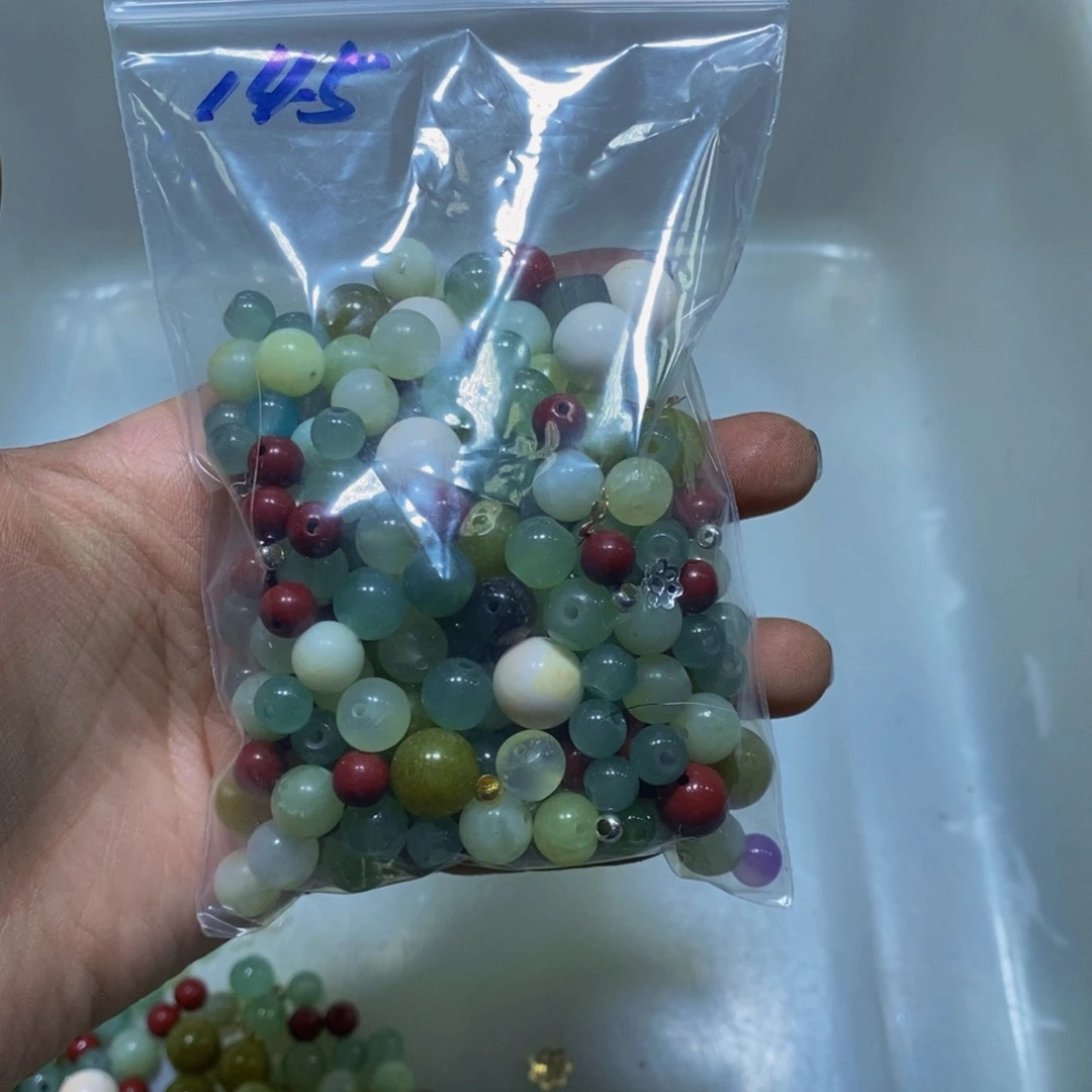 蛇纹石玉未镶嵌毛衣链145