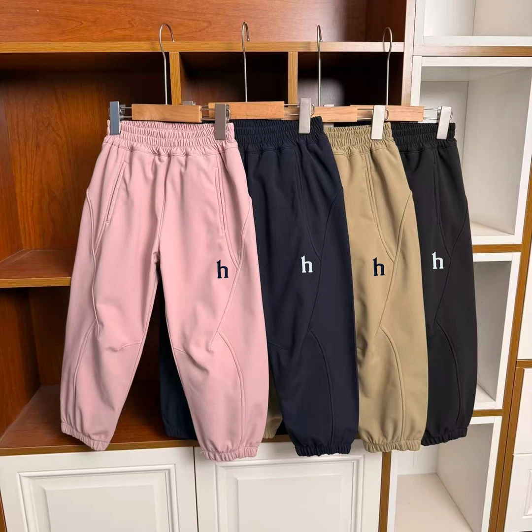 （三防加绒）6803冬季软壳加绒冲锋登山裤男女宝同款潮流休闲款式