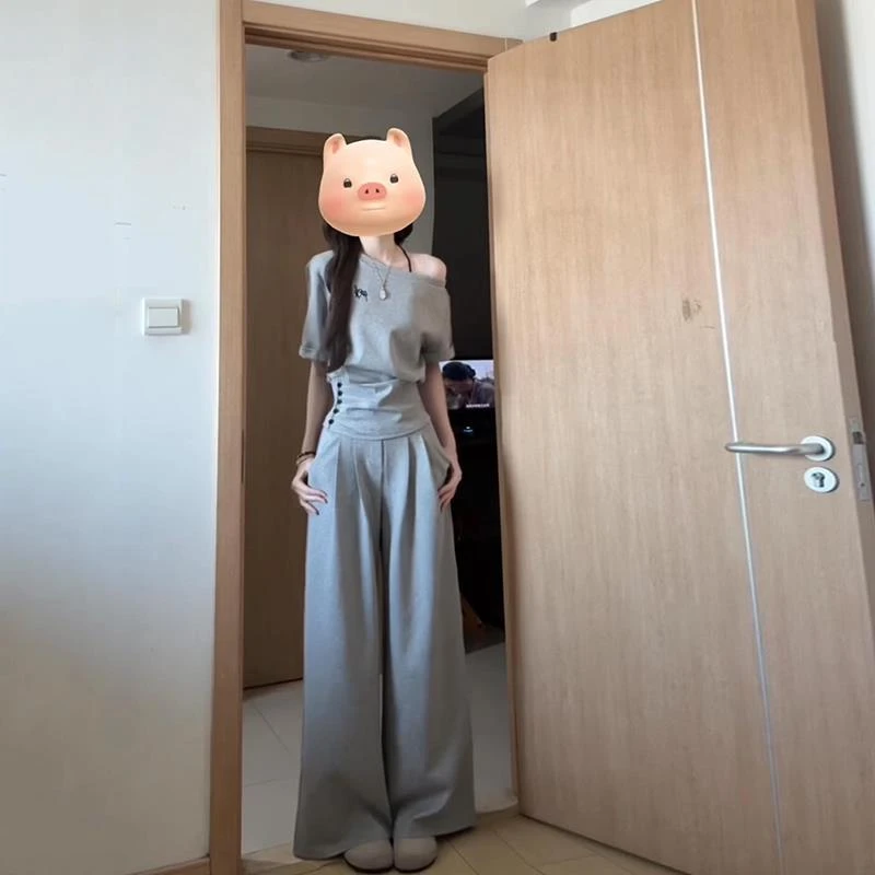 夏日上班通勤穿搭卫衣套装女夏季2026新款上衣裙子韩系ootd一整套