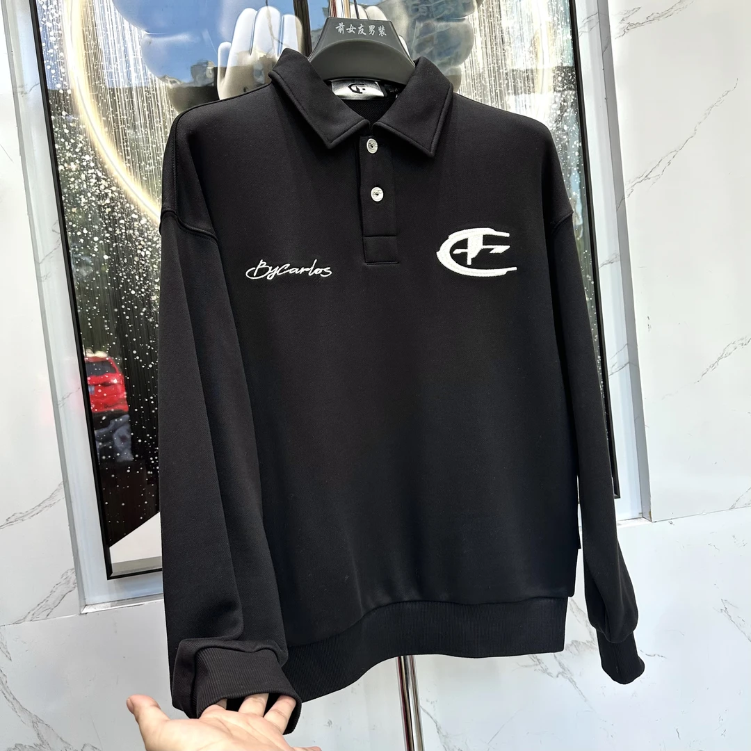 阔【C加卫衣】新款秋冬春季绣花卫衣春季秋季卫衣宽松男士时尚2735