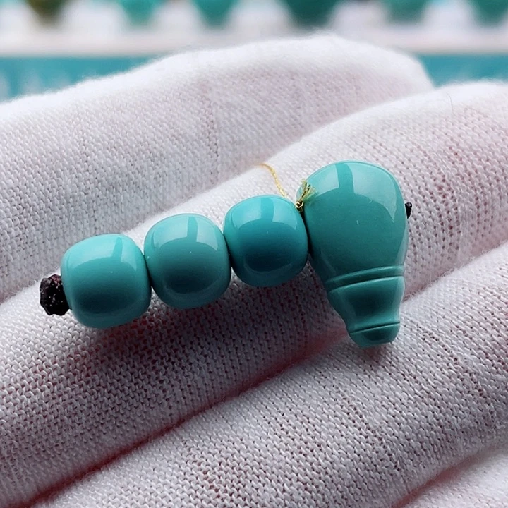 未镶嵌绿松石珠宝奇石7.5-7.3-8