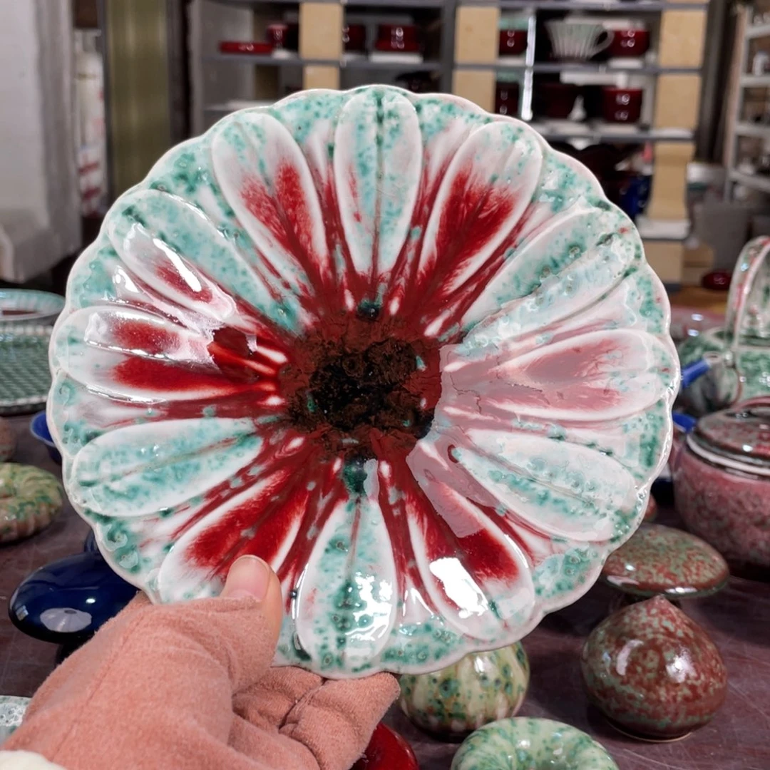 景德镇原矿陶瓷 果盘