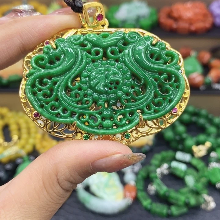 翡翠未镶嵌颈饰项链4